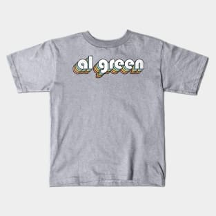 Al Green - Retro Rainbow Letters Kids T-Shirt